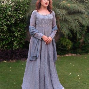 Anarkali Frock with Dupatta.